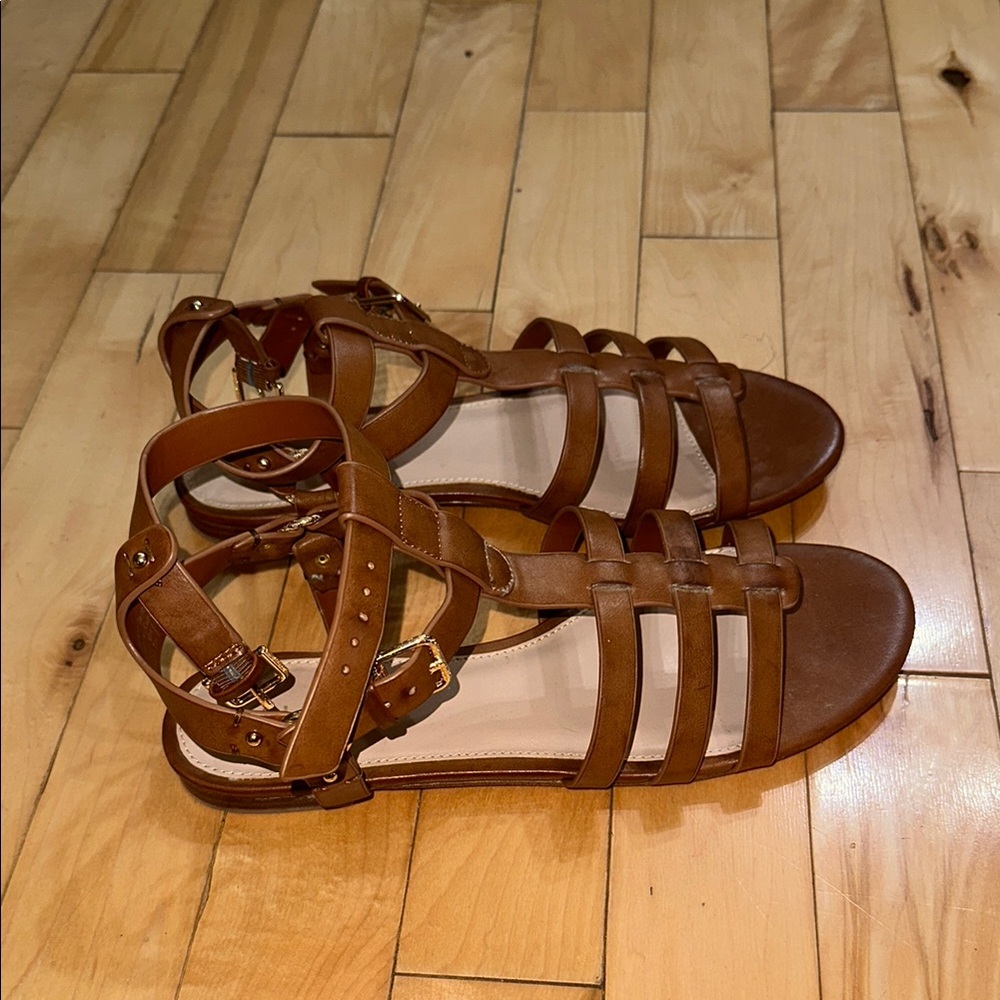 Aldo Miralessa Brown Strappy Sandals